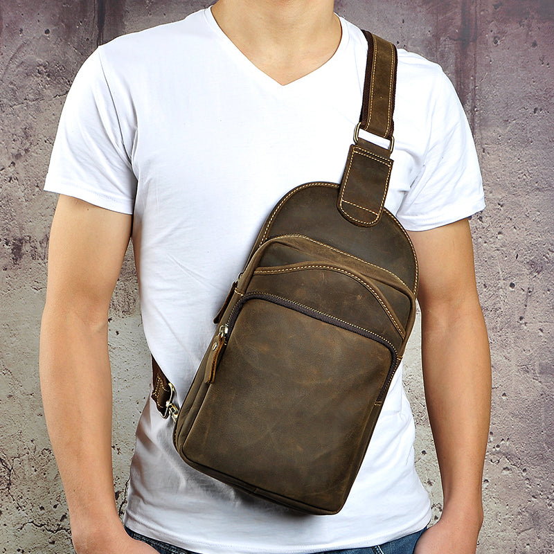 leather sling bag