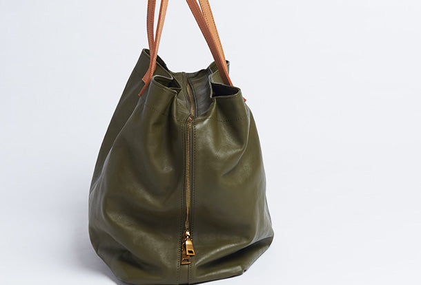 Handmade Genuine Leather Handbag Large Tote Bag Shopper Bag Shoulder B