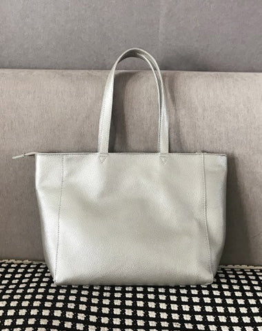 large silver tote bags