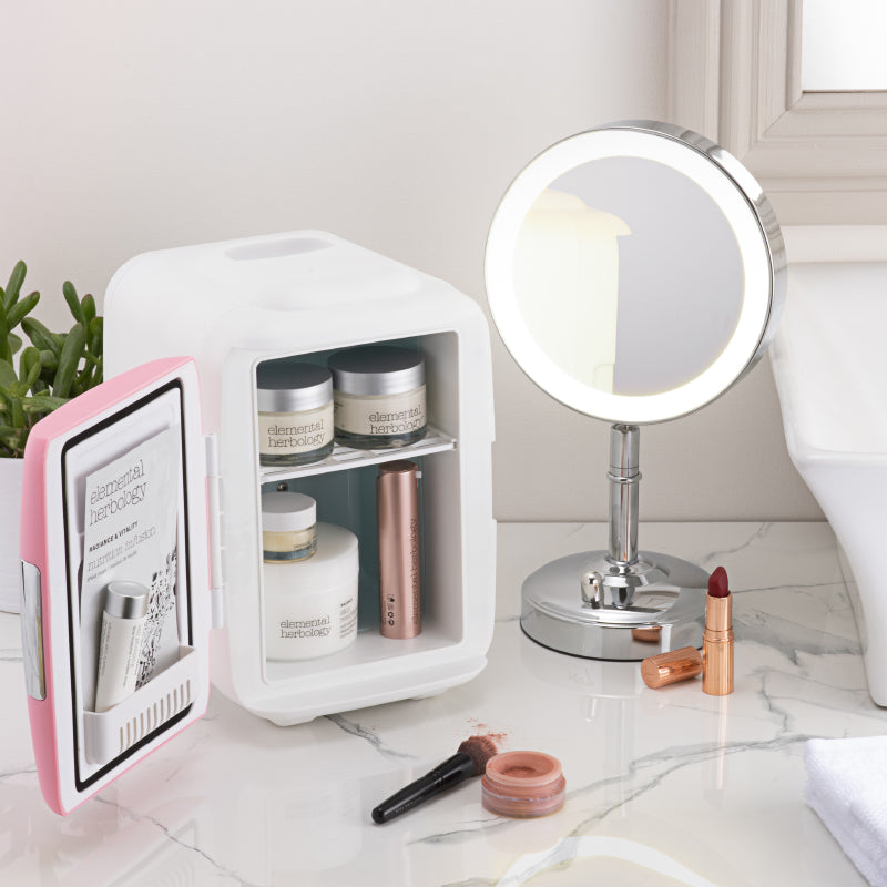 The Cosmo Cosmetics Fridge (White)  Smart Skincare Storage To Keep Your  Beauty Products Fresh