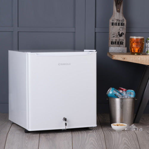 50L table top white mini fridge