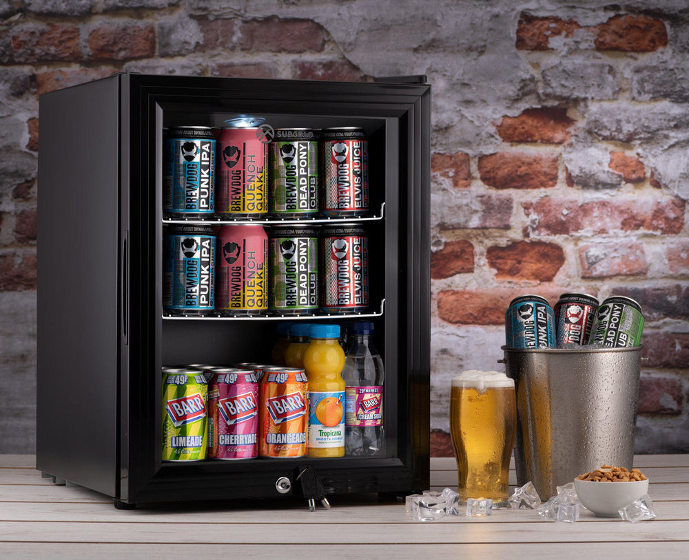 Beer Fridge | 35 Litre Glass Door Fridge Black | Subcold Mini Fridges