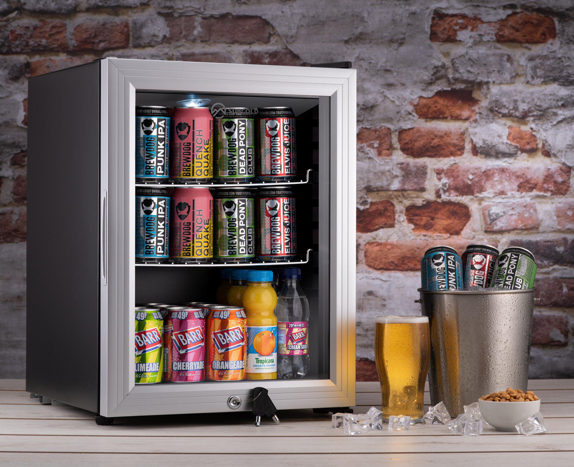 Subcold Super 35 litre mini fridge black interior thumbnail