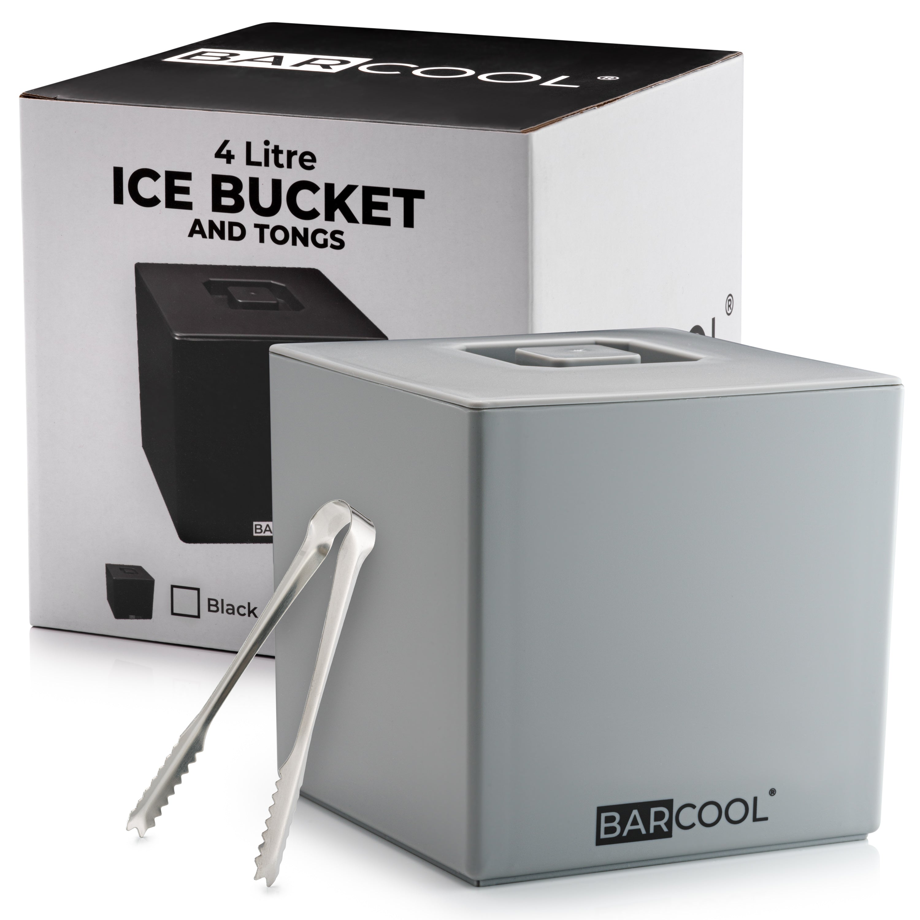 Barcool 4L Grey Square Ice Bucket Packaging