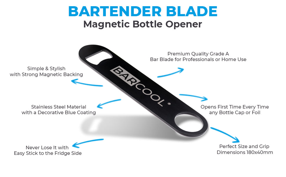 Barcool Magnetic Bottle Opener Infographic