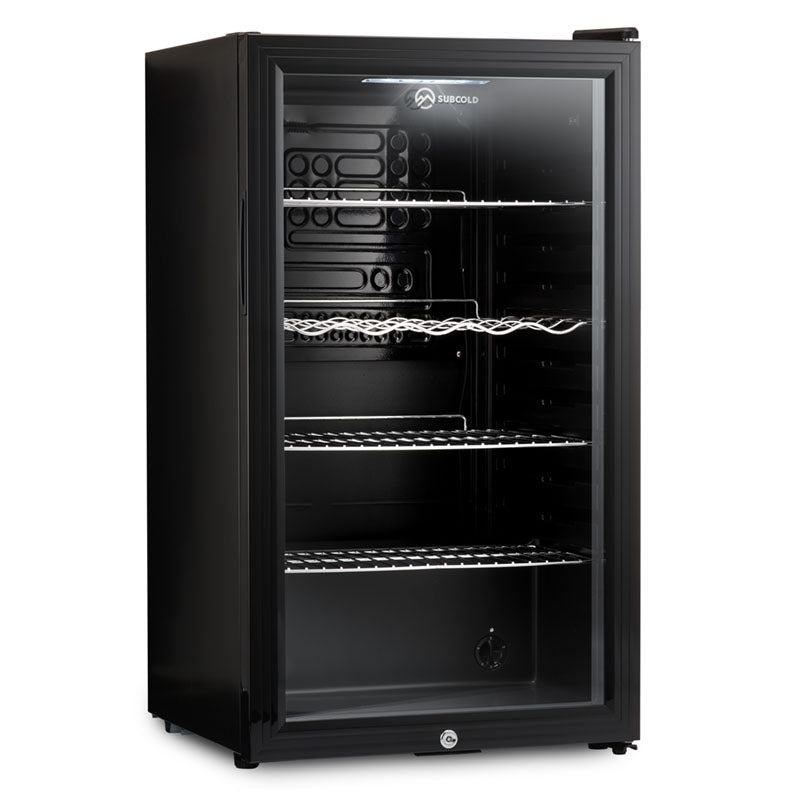 Beer Fridge | 85 Litre Glass Door Fridge Black | Subcold Mini Fridges –  Subcold Ltd