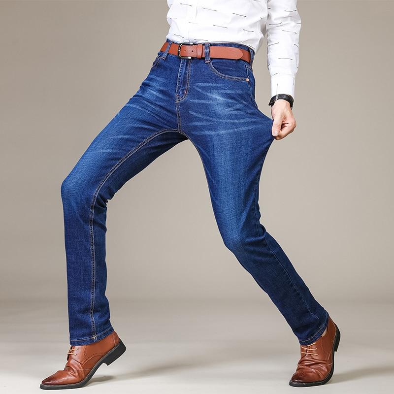 New Men's Fashion Jeans Business Casual Stretch Slim Denim. – Fashionpick