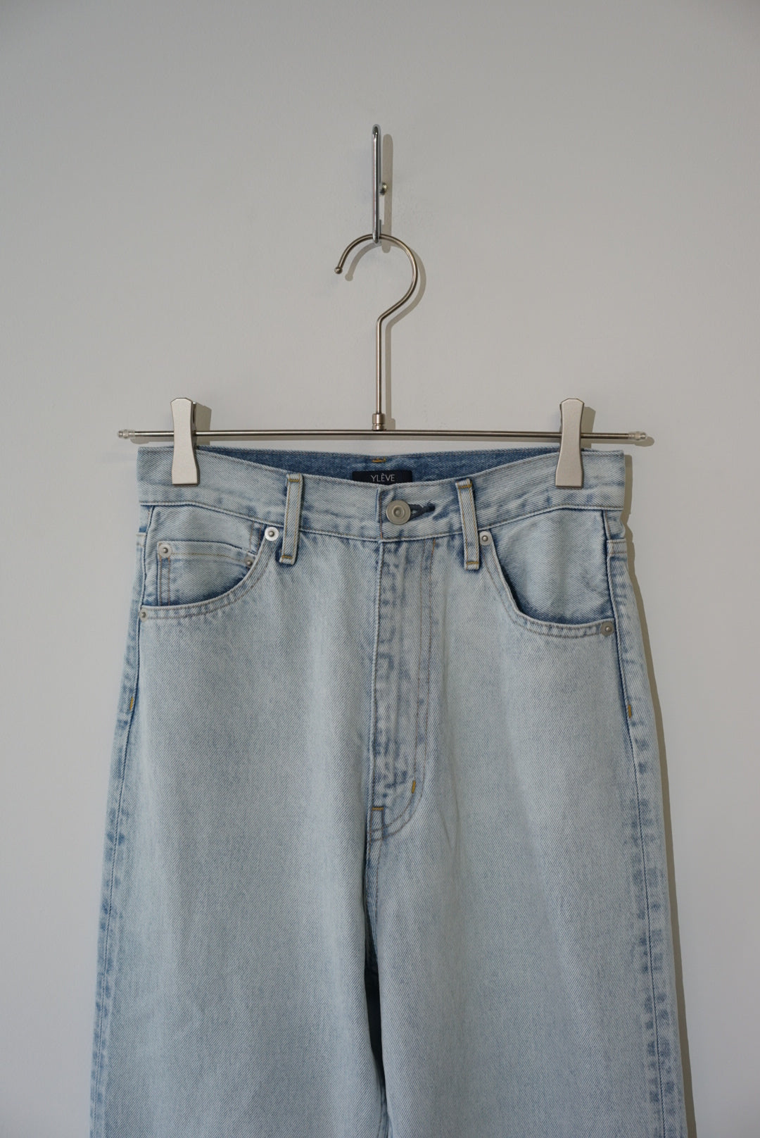 美品 YLEVE 13.5oz DENIM BAGGY FADE camping.com