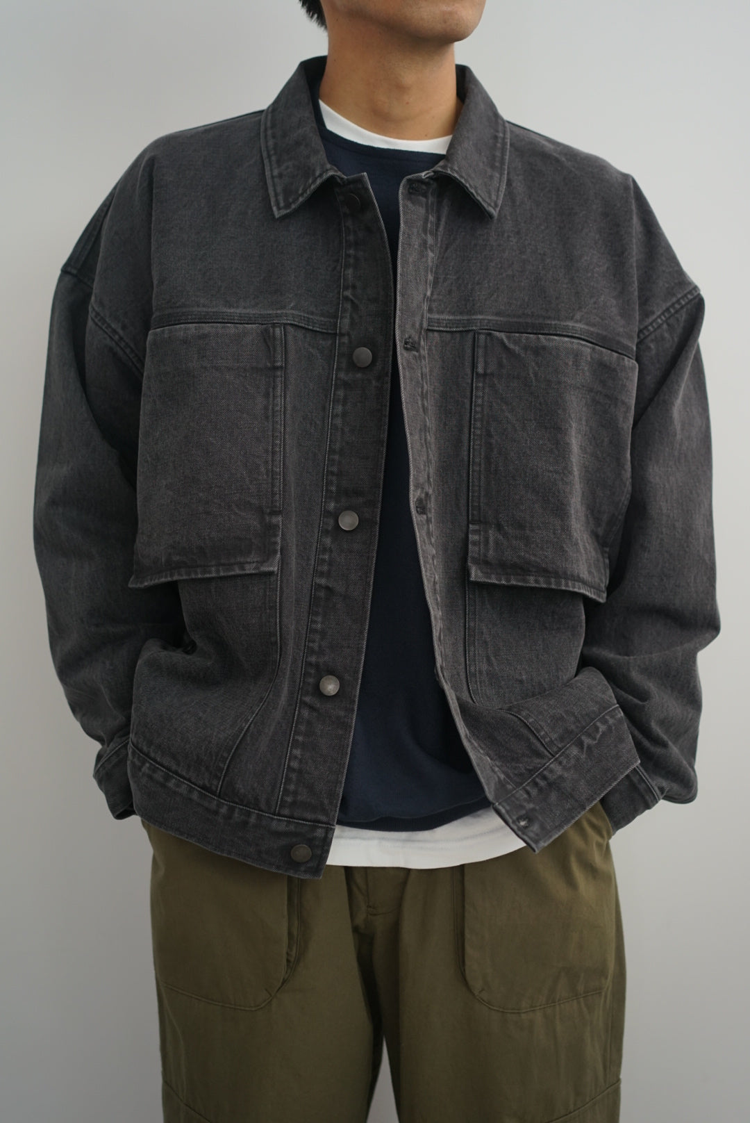 23SS KONTOR OVERLAP PKT DENIM JACKET アウター | ppdb.sman1bdg.sch.id