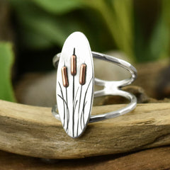 Spring Cattails Ring