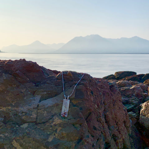 Long Pebble Pendant by Beth Millner Jewelry