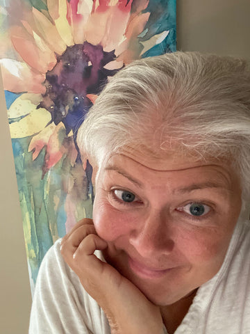 Beth Millner Jewelry Ambassador Kristen losing hair from chemo treatment