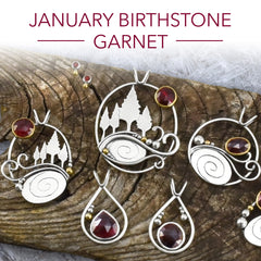 January Garnet Birthstone Collection