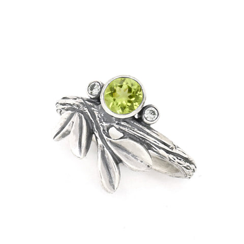 Peridot and sterling silver ring by Beth Millner Jewelry