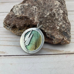 Northern Lights Labradorite pendant by Beth Millner Jewelry