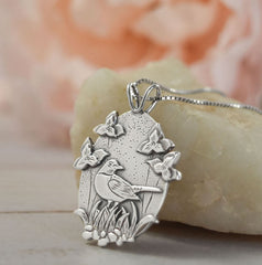 Spring Robin Pendant from Beth Millner Jewelry