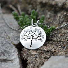 Springtime in Michigan Sterling Silver Tree Pendant from Beth Millner Jewelry