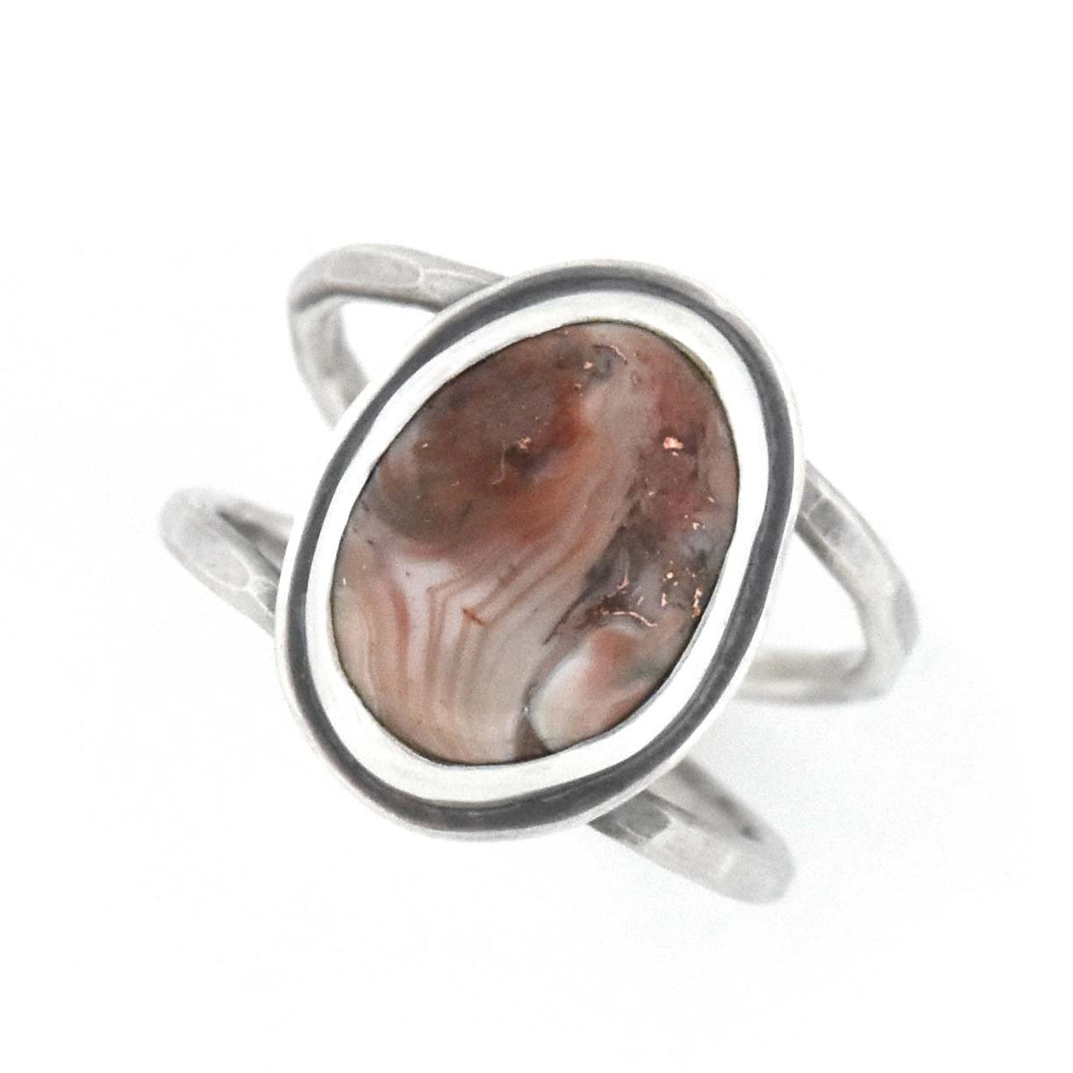 Copper Lake Superior Agate Ring - Size 7