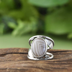Dewdrop Forest Ring - Size 8.25 - Ring - handmade by Beth Millner Jewelry