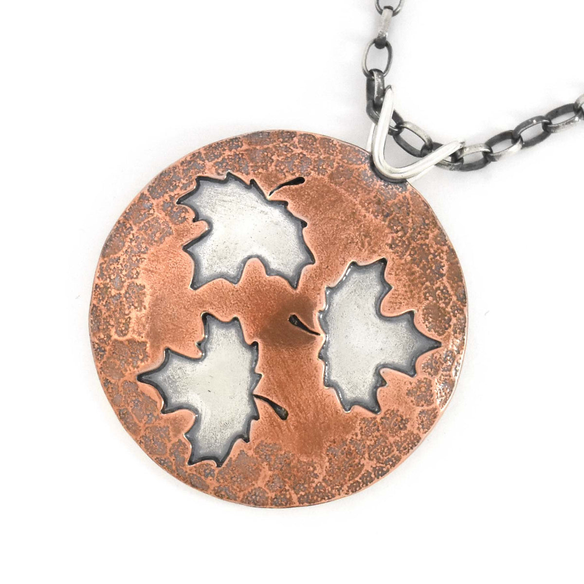 Artisan Jewelry | Bridal Jewelry - Necklace | Fallen Copper Maple Leaf Necklace | Bridal Jewelry - Necklace