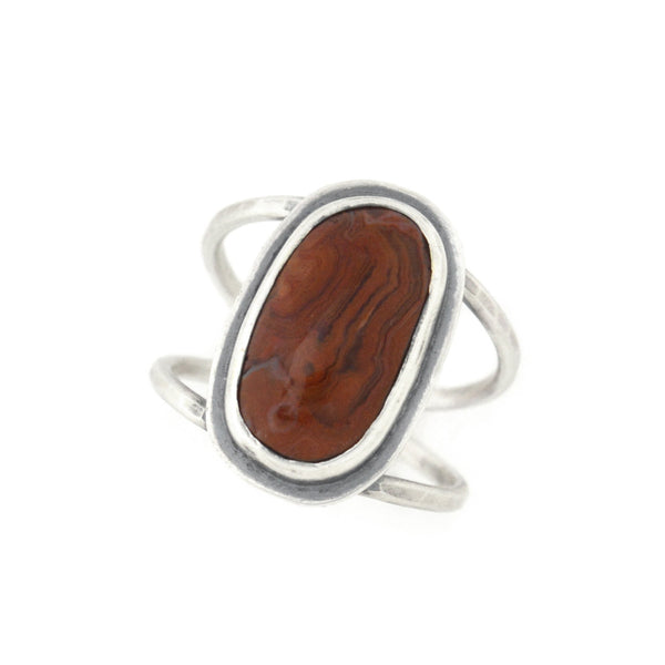 Marquette Lake Superior Agate Ring - Size 8.75