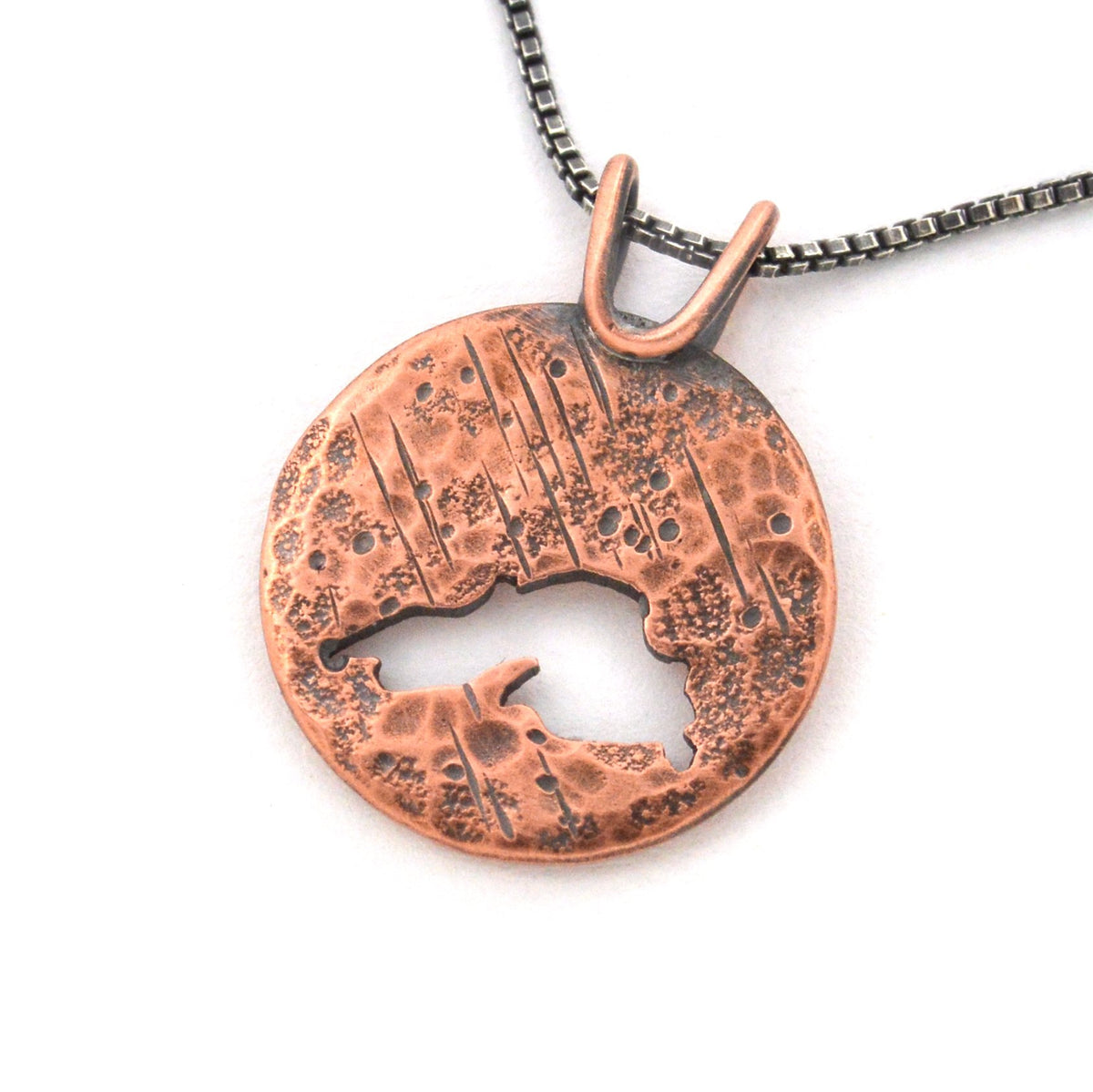 Medium Rugged Copper Lake Superior Pendant