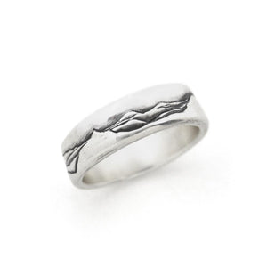 Silver Sugarloaf Mountain Ring - Wedding Ring - handmade by Beth Millner Jewelry