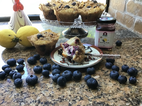 Addy's Jams Blueberry Crumb Muffins