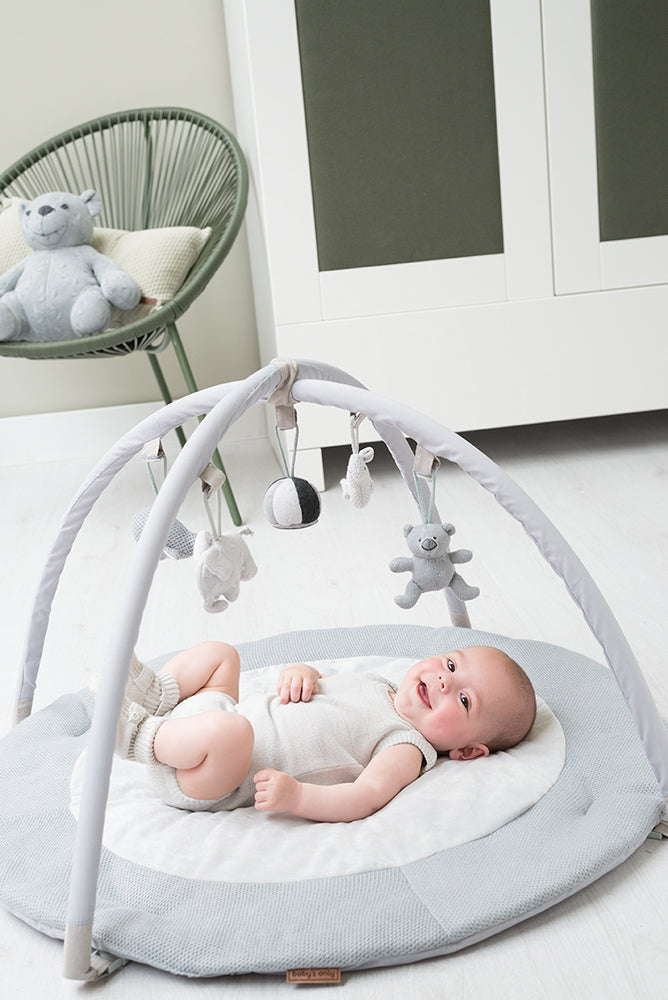 grey baby play mat