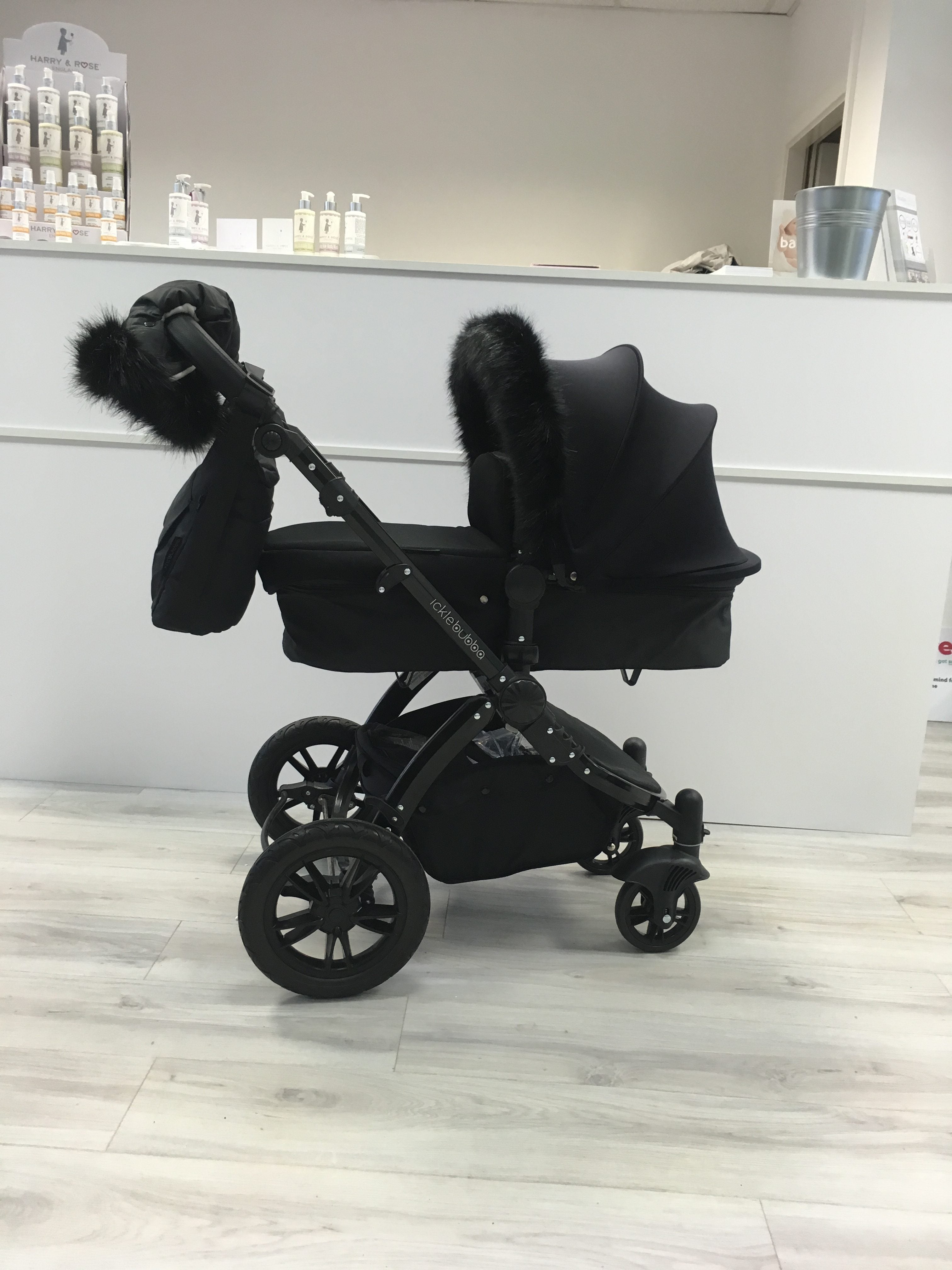 black pram