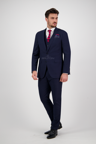 Navy Poly Suit