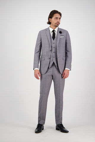 Silver Check Suit