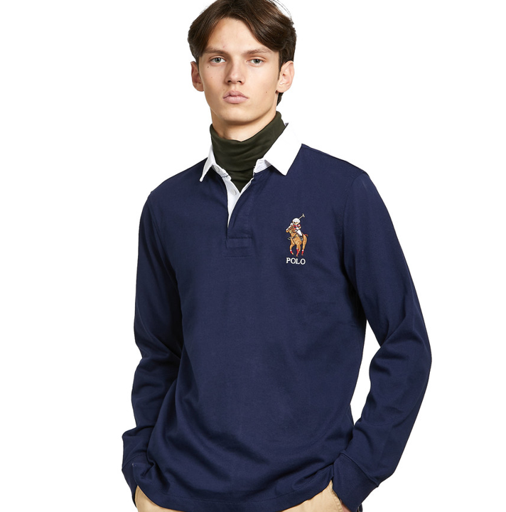 ralph lauren long sleeve rugby polo