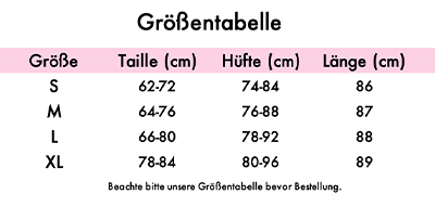 Größentabelle