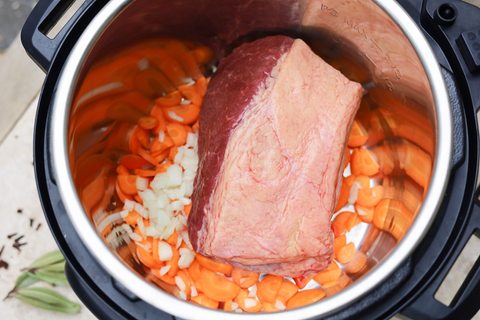 ingredients in a slow cooker