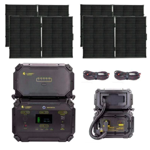 Hysolis MPS 4,500wH / 3,000W Solar Generator Lithium Battery All