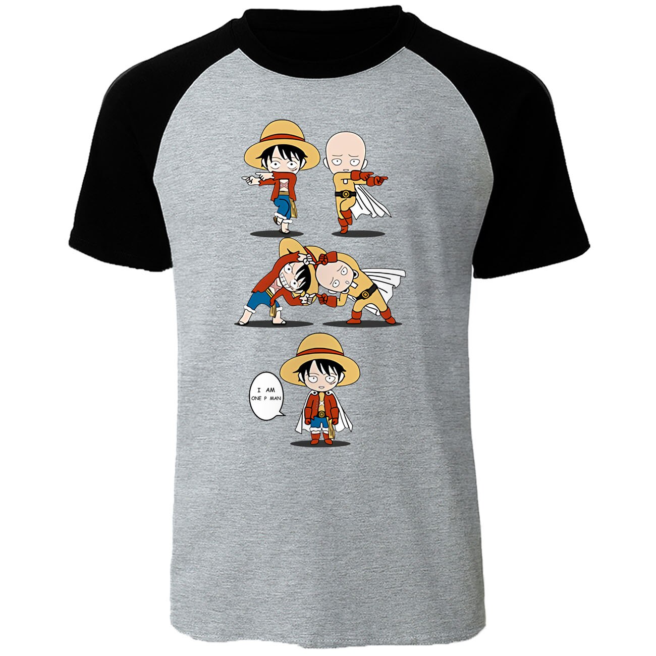 T Shirt One Punch Man Saitama Fusion Luffy Boutique Saitama