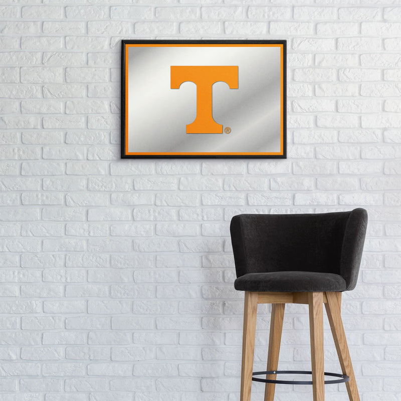 Tennessee Volunteers: Framed Mirrored Wall Sign - Fan-Brand