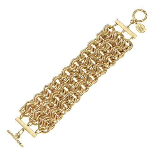 Monogram Curb Chain Bracelet – Serefina