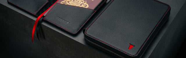 Luxury leather travel wallets