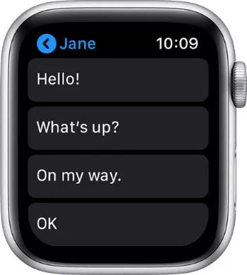 Apple Watch - Quick Reply
