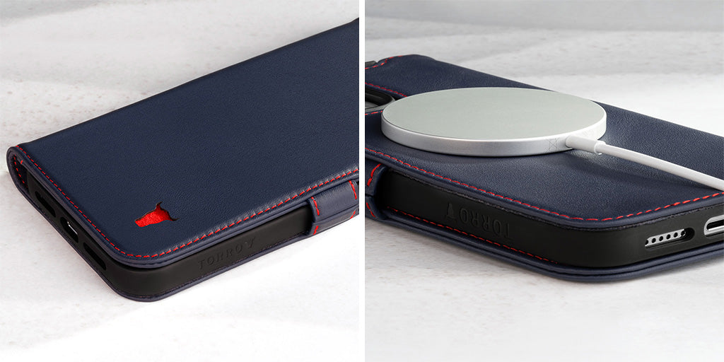 TORRO Leather Folio Case with MagSafe Charging