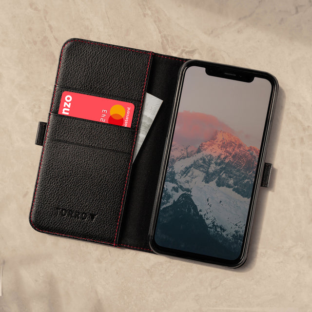 Apple Iphone X Xs Leather Case 3 Card Slots Torro