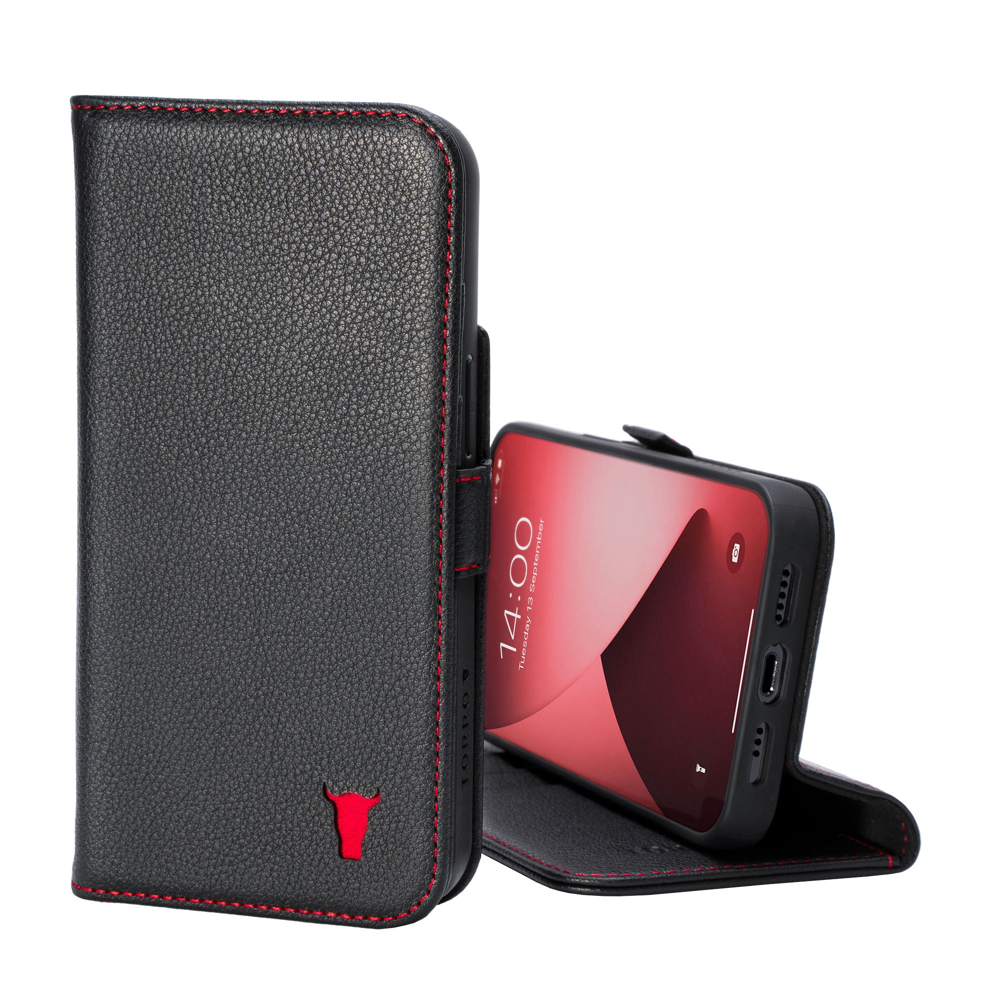 https://cdn.shopify.com/s/files/1/0298/2357/products/torro-iphone-13-leather-stand-case-black-with-red-white-background-1a.jpg