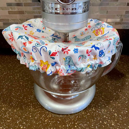 Stand Mixer Bowl Covers - Pioneer Woman Scroll Floral XL Bowl Cover –  Dalisay Design Fabrics