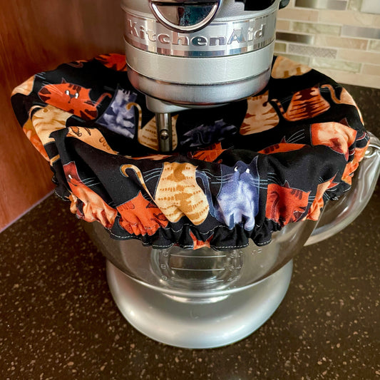 Stand Mixer Bowl Covers - Gingerbread Cats – Dalisay Design Fabrics