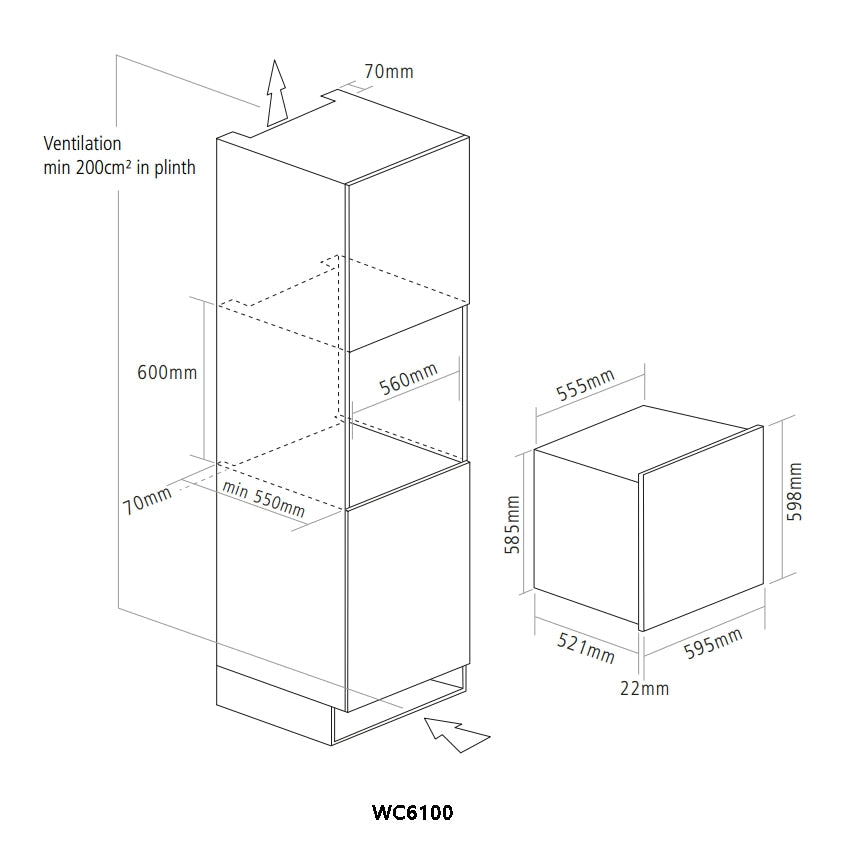 Caple WC6100