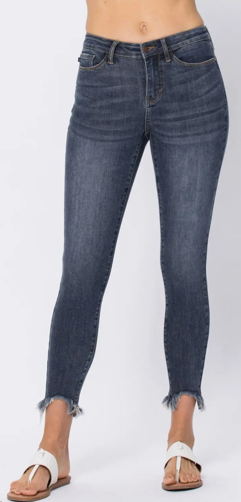 Judy Blue- Mid Rise Plaid Patch Detail Bootcut Jeans - Plus Size - Sublime  Boutique