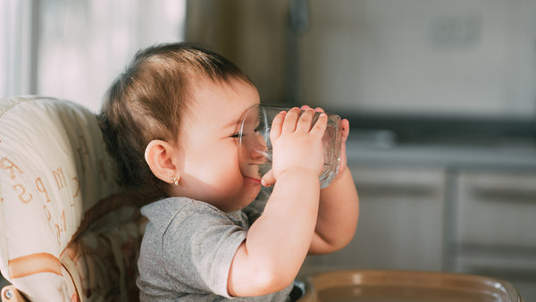 baby drinking reverse osmosis water