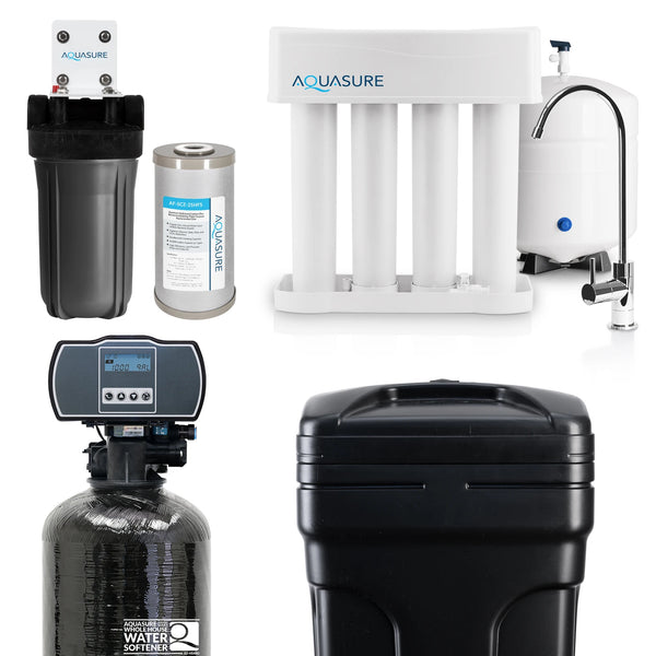 whole house water filter, reverse osmosis and water softener aquasure usa